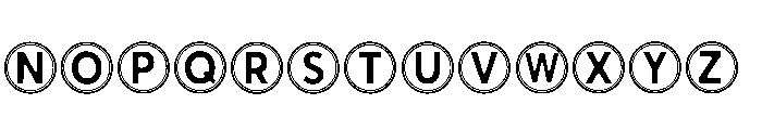 Round Space Regular Font LOWERCASE