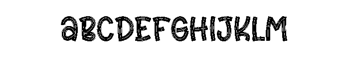 Round World Font UPPERCASE
