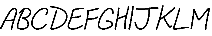 RoundNote Font UPPERCASE