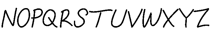 RoundNote Font UPPERCASE