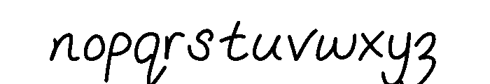RoundNote Font LOWERCASE