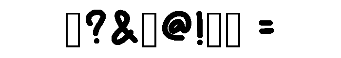 Rounded Bold Handwritin Regular Font OTHER CHARS