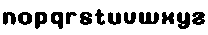 Rounded Puffy Font LOWERCASE