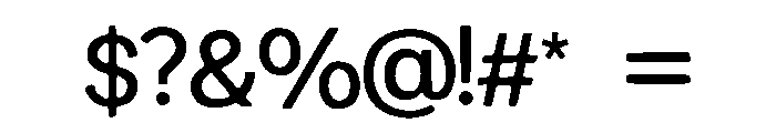 Rounding Font OTHER CHARS
