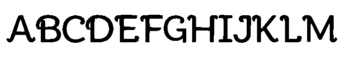 Rounding Font UPPERCASE