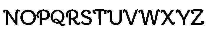 Rounding Font UPPERCASE