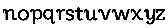 Rounding Font LOWERCASE
