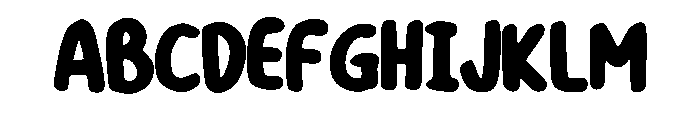 Roundish Comic Regular Font UPPERCASE