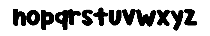 Roundish Comic Regular Font LOWERCASE