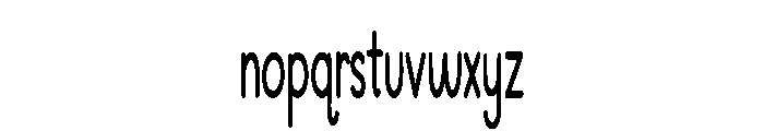 Roundly Font LOWERCASE