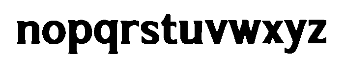 Roundmark Serif Font LOWERCASE