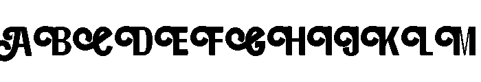 RoundoraSummers Font UPPERCASE