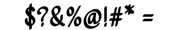 Roundy Hand27 Font OTHER CHARS