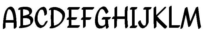 Roundy Hand27 Font UPPERCASE