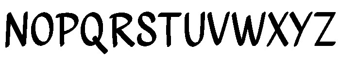 Roundy Hand27 Font UPPERCASE