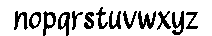 Roundy Hand27 Font LOWERCASE