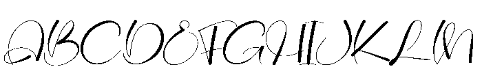Routhine Font UPPERCASE