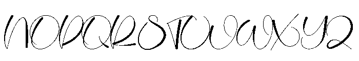 Routhine Font UPPERCASE