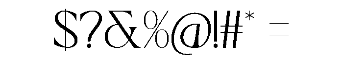 Rovano Regular Font OTHER CHARS