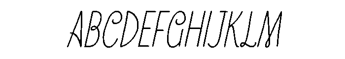 Rovell Italic Font UPPERCASE