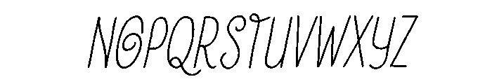 Rovell Italic Font UPPERCASE