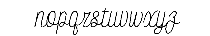 Rovell Italic Font LOWERCASE