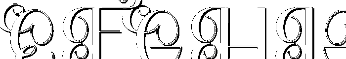 Rovelle Font UPPERCASE