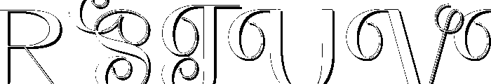 Rovelle Font UPPERCASE