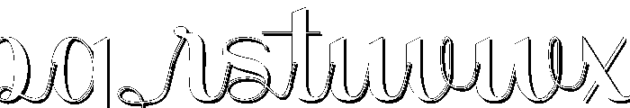 Rovelle Font LOWERCASE