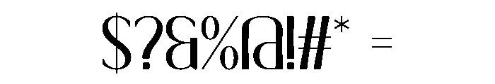 Rovica Regular Font OTHER CHARS