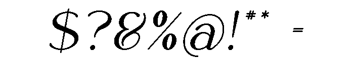 Rowan Cursive Font OTHER CHARS
