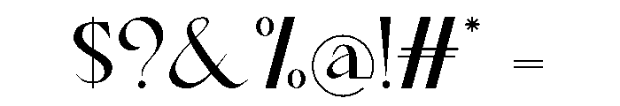 Rowan Julio Font OTHER CHARS