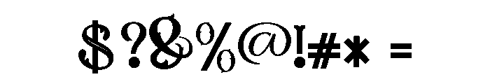 Royal Archduke Regular Font OTHER CHARS