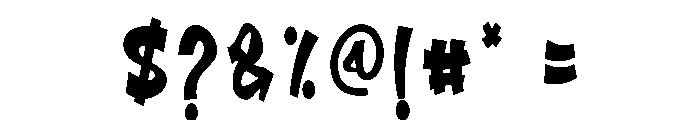 Royal Blue Font OTHER CHARS