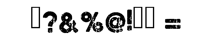 Royal Grunge Regular Font OTHER CHARS