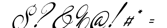 Royal Kaynin Italic Font OTHER CHARS