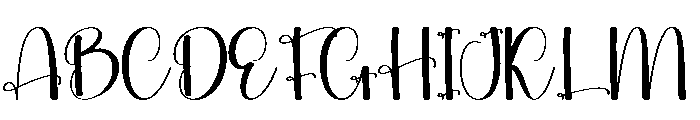 Royal Night Font UPPERCASE