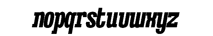 Royal Orbit Italic Font LOWERCASE