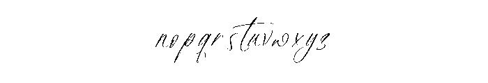 Royal Time Font LOWERCASE