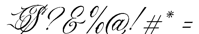 Royal Veins Italic Font OTHER CHARS