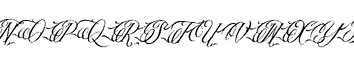 Royal Veins Italic Font UPPERCASE