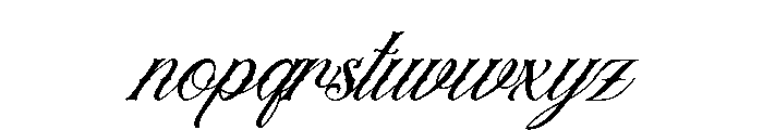 Royal Veins Italic Font LOWERCASE