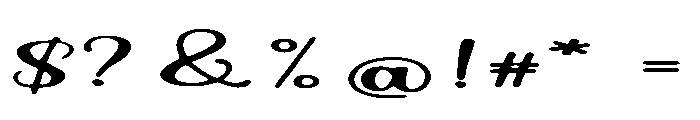 RoyaleScript Font OTHER CHARS