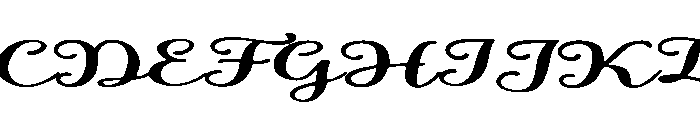 RoyaleScript Font UPPERCASE