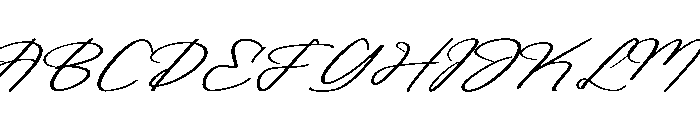 Royales Marketz Italic Font UPPERCASE