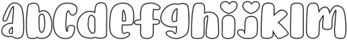 ROAD TRIP Outline otf (400) Font LOWERCASE