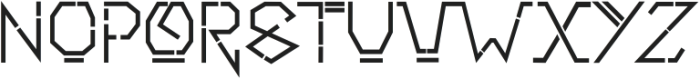 ROBOCOM Regular otf (400) Font LOWERCASE