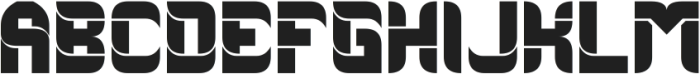ROBOT DESIGN Bold otf (700) Font UPPERCASE