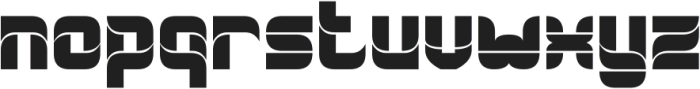 ROBOT DESIGN Bold otf (700) Font LOWERCASE