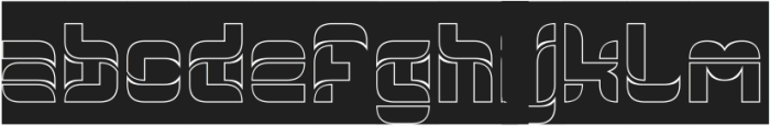 ROBOT DESIGN-Hollow-Inverse otf (400) FONT